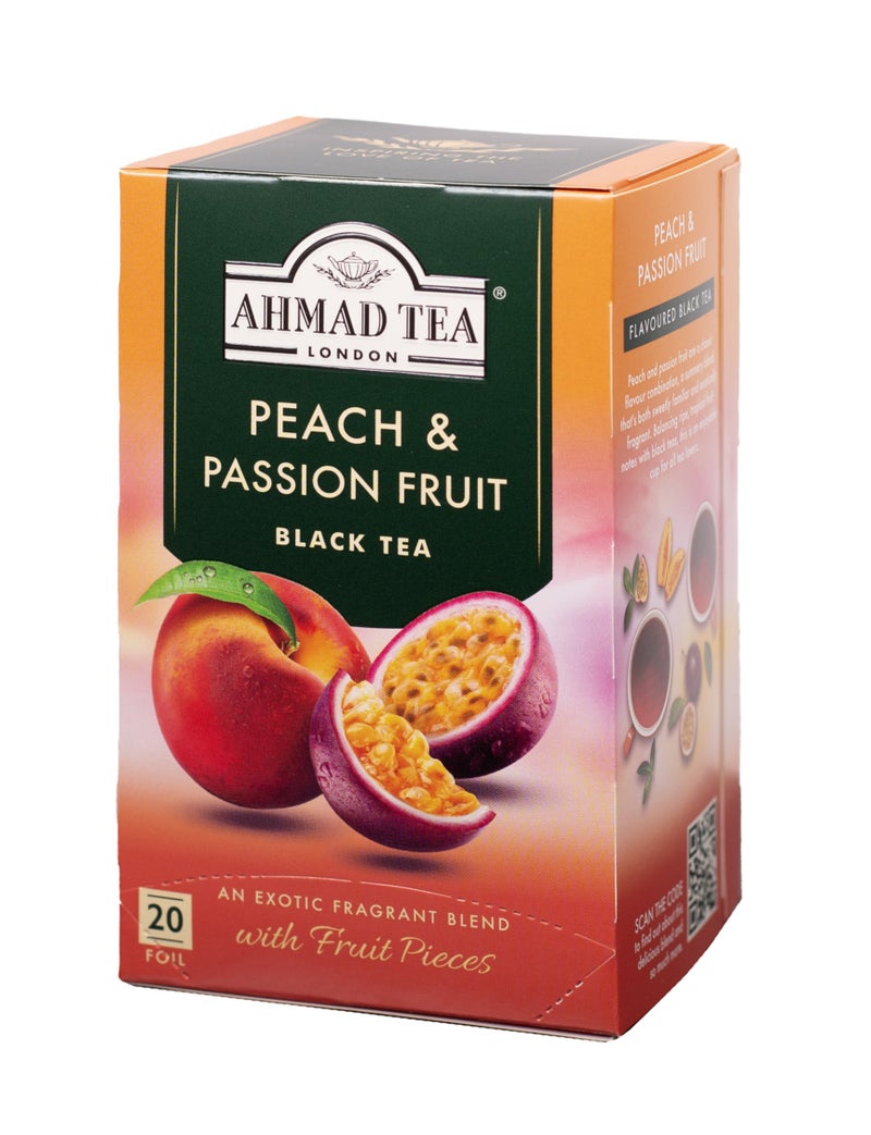 Ahmad Tea Peach And Passion Fruit Flavoured Black Tea - Image 3