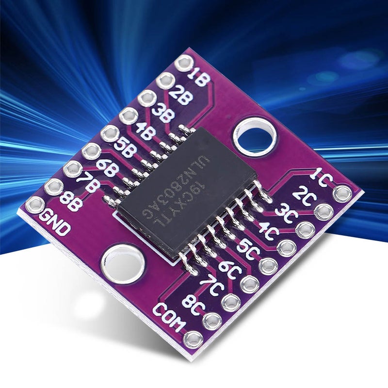 2PCs Darlington Transistor Arrays Module ULN2803A Industrial Electrical Accessory Purple 50V - Image 4