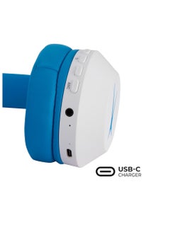 Altec Lansing Kid Safe Noise Cancelling Wireless Headphones 30 Hours Play Time, 85dB Volume Limit, Foldable Design, Powerful Sound, Active Noise Cancellation, Splash resistant IPX4, Blue  - Image 5