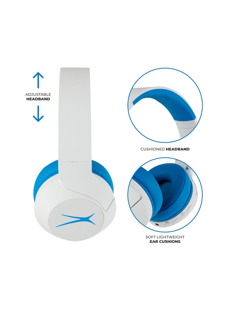 Altec Lansing Kid Safe Noise Cancelling Wireless Headphones 30 Hours Play Time, 85dB Volume Limit, Foldable Design, Powerful Sound, Active Noise Cancellation, Splash resistant IPX4, Blue  - Image 3