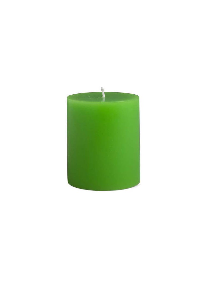 atorakushon atorakushon® Smokeless and Dripless Scented Pillar Candles for Decoration Wedding Housewarming Gift Non-Toxic Ultra Clean Burn (Set of 2 Green)  - Image 3