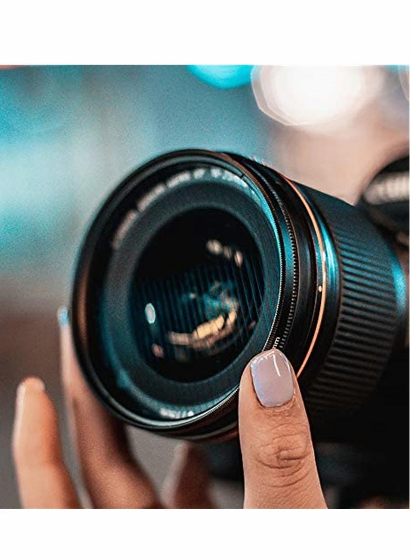 77MM Camera Len Filter, Special Film Effect Camera Len Filter Accessories, Camera Blue Brushed Film Polarizer, Widescreen Film Polarizer Len Filter, for Professional Photography Lens (Blue Brushed)  - Image 2