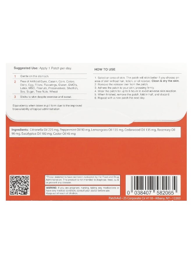 PatchAid - PatchAid, Mosquito Repellent Patch, 30 Patches - Image 1