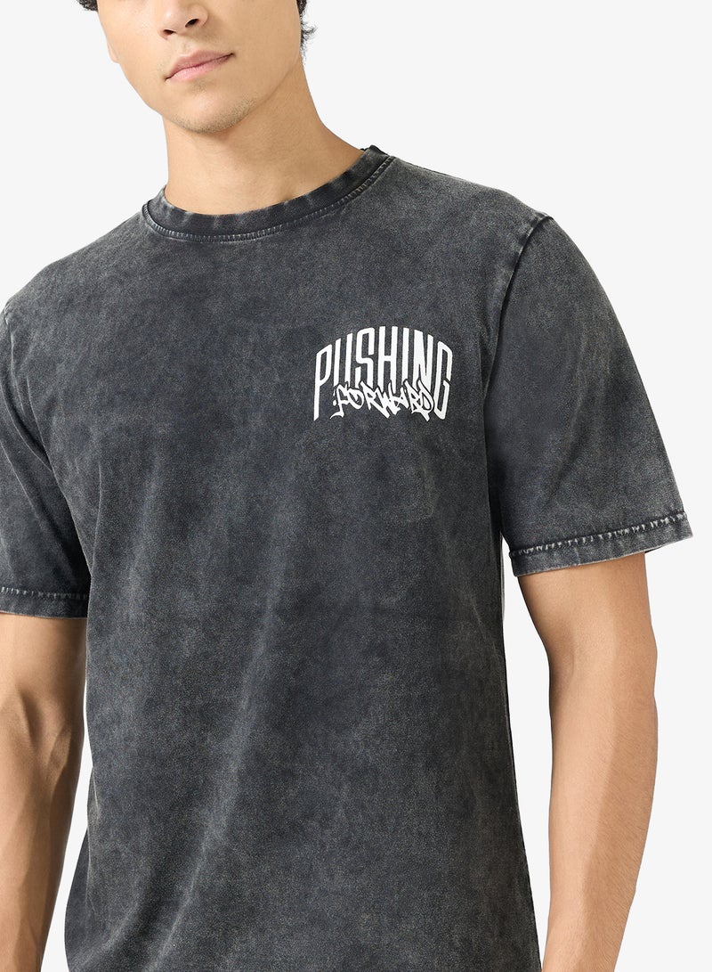 سفنتي فايف تيشيرت مطبوع بقصة عادية - Image 3