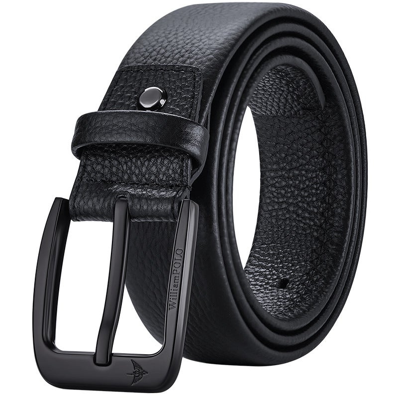 King Paul Belt Men'S Pin Buckle Business Casual Belt Men'S Pants With Clothing Leather Accessories Manufacturers - Image 1