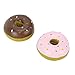 Tbest Squeakly Donut Dog ToyLatex Hundespielzeug Donut DogDonut Squeaky Dog Toy2Pcs Latex Pet Doughnut Shape Sounding Teeth Cleaning Chewing Biting Interactive Training Toy for Dogs - Image 3