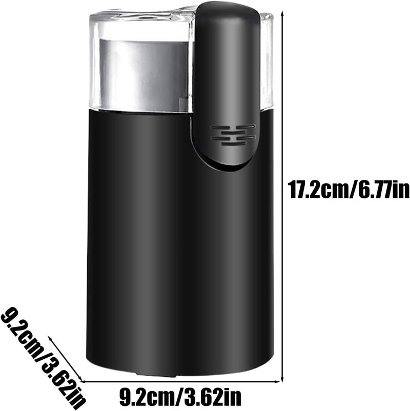 Coffee Grinder - Electric Stainless Steel Coffee Mill, Adjustable Grinding, Includes Cleaning Brush, High Speed Grinding Tool for Home, Kitchen, Cafe, Cold Brew, Travel, 9.2x9.2x17.2cm - Image 2