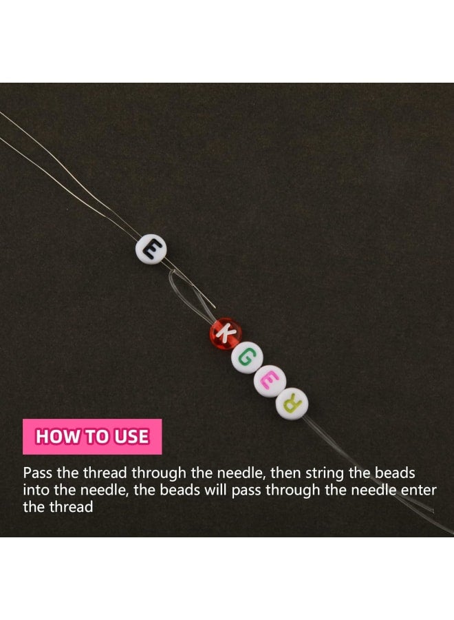 age Included 1. 18 Colors Polymer Clay Beads, Each color about 200 pcs, totally about 3600 pcs 2. 6 Colors 300 Pcs Letter Beads(Randomly) 3. 5 Shells Pendants 4. 5 Starfish Pendant 5. 25 Lobster Clasps 6. 50 Square Golden Beads 7. 50 Binder 8. 50 Rings 9. 1Pc Scissors 10. 20 Fruit Beads 11. 4 Rolls of Elastic Cords (Crystal x1, Black x1, Blue x1, Pink x1) 12. 2 Beaded Needles - Image 5