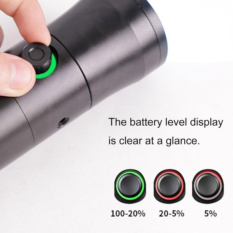 PUSOKEI RGB Photography Flashlight, 4 Color Modes, 20 Projection Slides, 7500mAh Rechargeable, Adjustable Beam Control, Portable LED Video for Recording Studio Lighting - Image 3