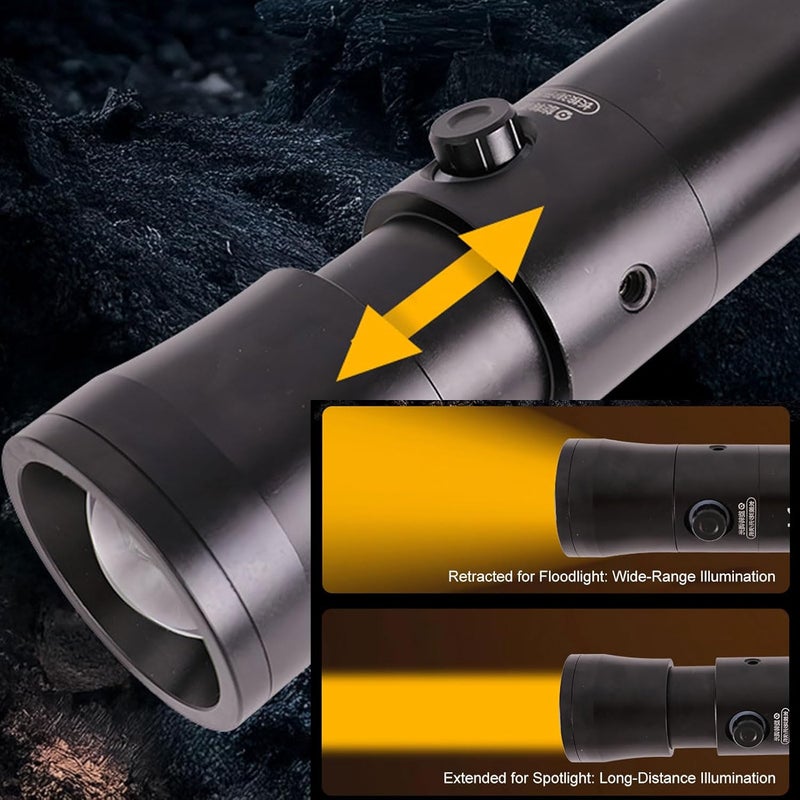 PUSOKEI RGB Photography Flashlight, 4 Color Modes, 20 Projection Slides, 7500mAh Rechargeable, Adjustable Beam Control, Portable LED Video for Recording Studio Lighting - Image 5