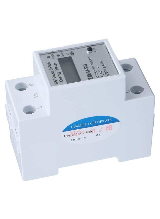 Thoraya Single Phase Energy Meter WiFi Metering Switch Electric Meter APP Remote Control Electricity Monitor 110‑230V  - Image 3