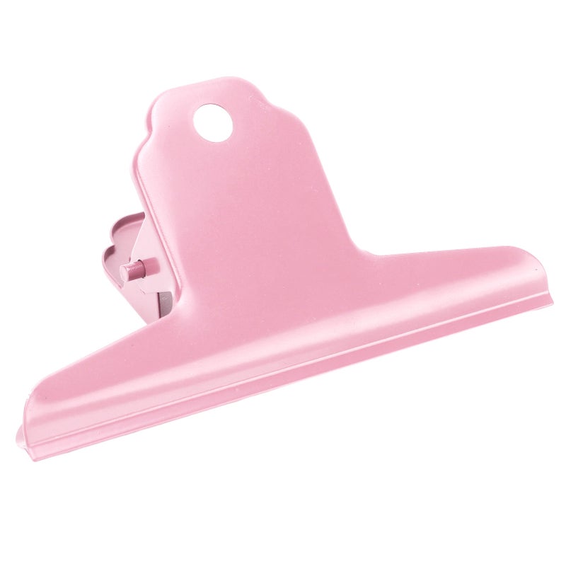 مقلقة ربط معدنية من مادة معدنية، قوة مأزق قوية، متينة، حجم كبير، مقلقة لحقيقات مكتبية للمنزل والمدرسة والمكتب، ورديّة - Image 5