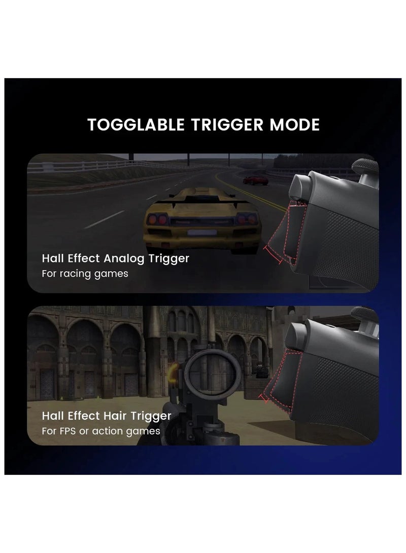 جيم سير وحدة تحكم ألعاب لاسلكية GameSir G8+تحكم موبايل بلوتوث 2.4G وحدة تحكم رائدة لـ Switch Steam Android iOS HarmonyOS PC iPad Joycon مع عصي تحكم بتأثير هول/زناد هول - Image 4