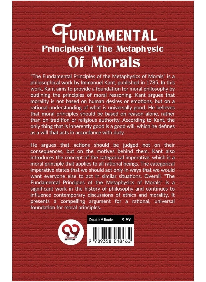 null - Double 9 Books Fundamental Principles Of The Metaphysic Of Morals - Image 1