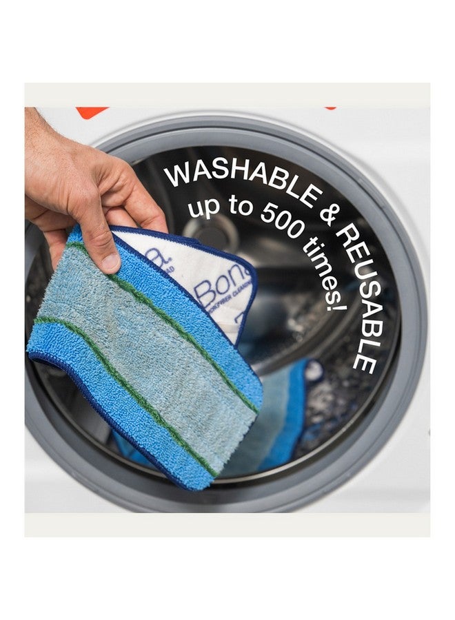 BONA PowerPlus Microfiber Deep Cleaning Mop Pad Blue and Green 25.15 x 13.46 x 2.54 cm AX0003495 - Image 4