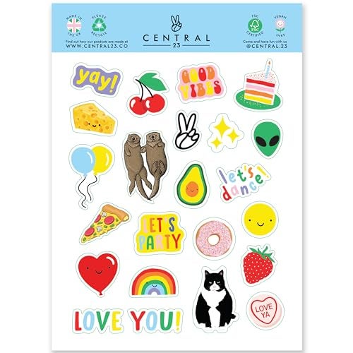CENTRAL 23 Friend Birthday Card - Funny Birthday Cards for Women - 'A Little Birthday Toast' For Mum Dad Grandpa Nana - Him Her - Sister Birthday Card - Comes With Stickers - Image 4