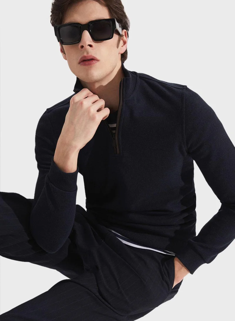 جون Essentail Half Zipper Sweatshirt