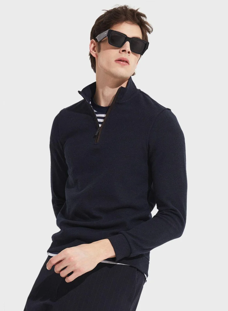 جون Essentail Half Zipper Sweatshirt