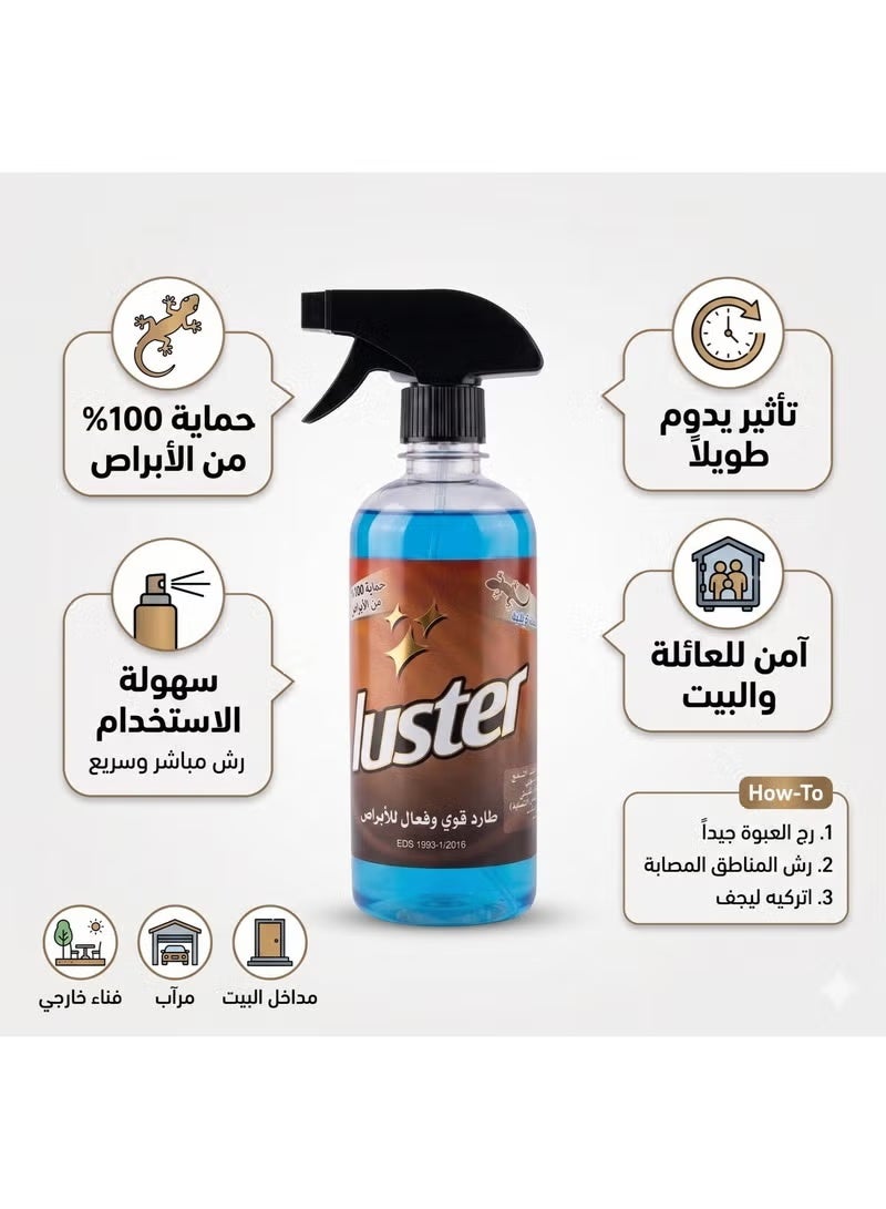 LUSTER Gecko repellent spray 600 ml - Image 2