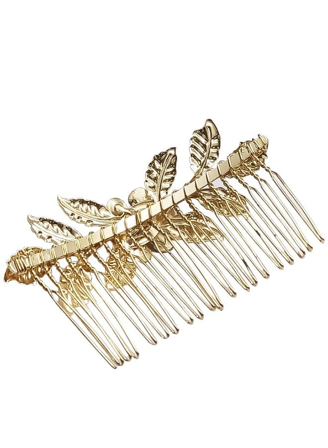 Fabula Jewellery GoldTone Floral Wedding Party Comb Pins For Women & Girls Stylish Latest - Image 2