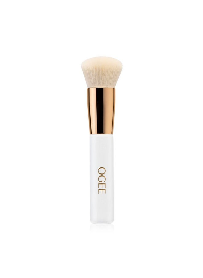 OGEE Ogee Blender Brush - Professional Quality Makeup Brush - Ultra-Soft Foundation Brush with Vegan Bristles for Flawless Makeup Application  - Image 1