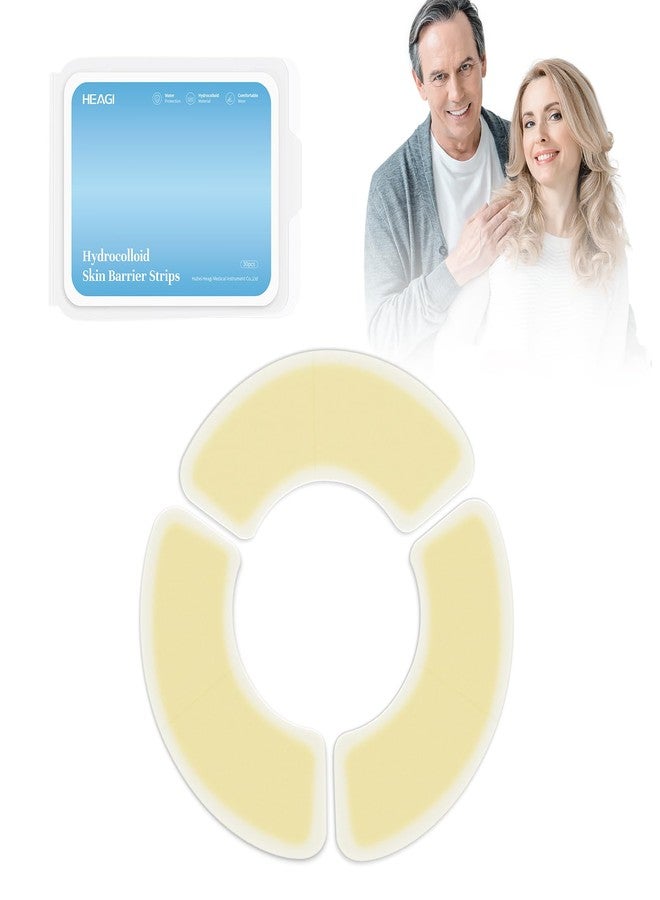 Heagimed Ostomy Barrier Strips - 30 PCS Wide Barrier Strips for Ostomy Bag, Leakproof Hydrocolloid Barrier Extenders for Colostomy & Ileostomy Bag, Ostomy Supplies, 3-Piece Configuration, 1.57" - Image 1
