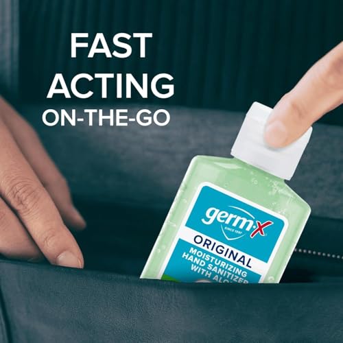 Germ-X جيرم-إكس معقم يدين أصلي، جل مرطب فوري وغير جاف مع الألوة، مستلزمات العودة إلى المدرسة، حجم سفر صغير بالجملة، 2 أونصة سائلة (عبوة من 24) - Image 4