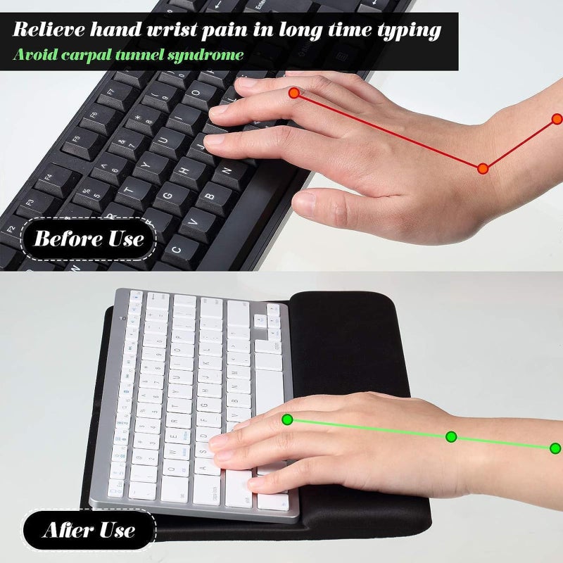 Weewooday Keyboard Wrist Rest for Pad Wrist Rest Stand Compatible with Wireless Keyboard with Numeric Keypad for Easy Typing(Compatible with Magic Keyboard 2, MLA22LL/A) - Image 3