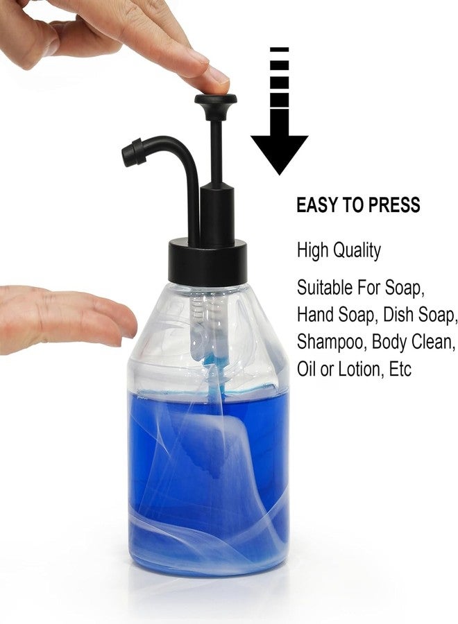 Suanti Soap and Lotion Dispenser Pumps,Smooth Action Pump,Replacement for Round 1.3in (33 mm) Neck Bottles,Rust Proof&Leak Proof for Soap Lotion Bottle Upcycling (Matte Black) - Image 4