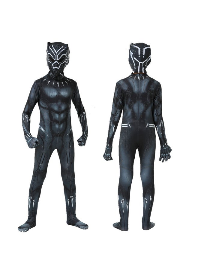 NIBEMINENT Black Panther leotard, children's clothing, adult clothing, anime jumpsuit, Halloween - Image 1