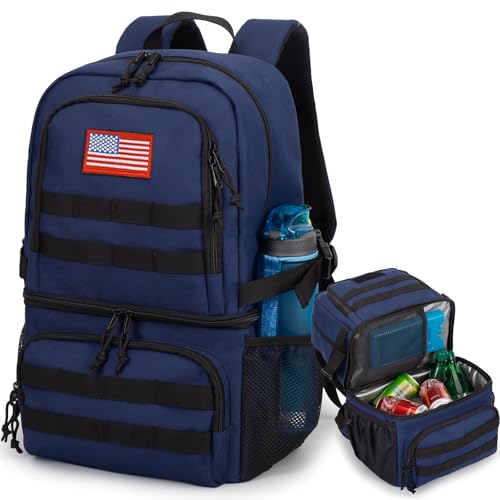 ATRIPACK Tactical Double Deck Cooler Backpack for MenLarge Lunch Backpack with 2 CompartmentSoft Cooler Bag WaterResistant Leak Proof Coolers Bag Beach Picnic - Image 1