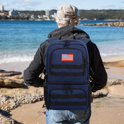 ATRIPACK Tactical Double Deck Cooler Backpack for MenLarge Lunch Backpack with 2 CompartmentSoft Cooler Bag WaterResistant Leak Proof Coolers Bag Beach Picnic - Image 3