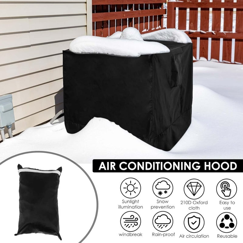 windforgecraft Home Outdoor Air Conditioner Cover, Waterproof Air Conditioner Protection Covers, Durable Oxford Fabric A/C Cover, Winter AC Covers for Air Conditioning Units, Outdoor Barbecues, Stands - Image 2