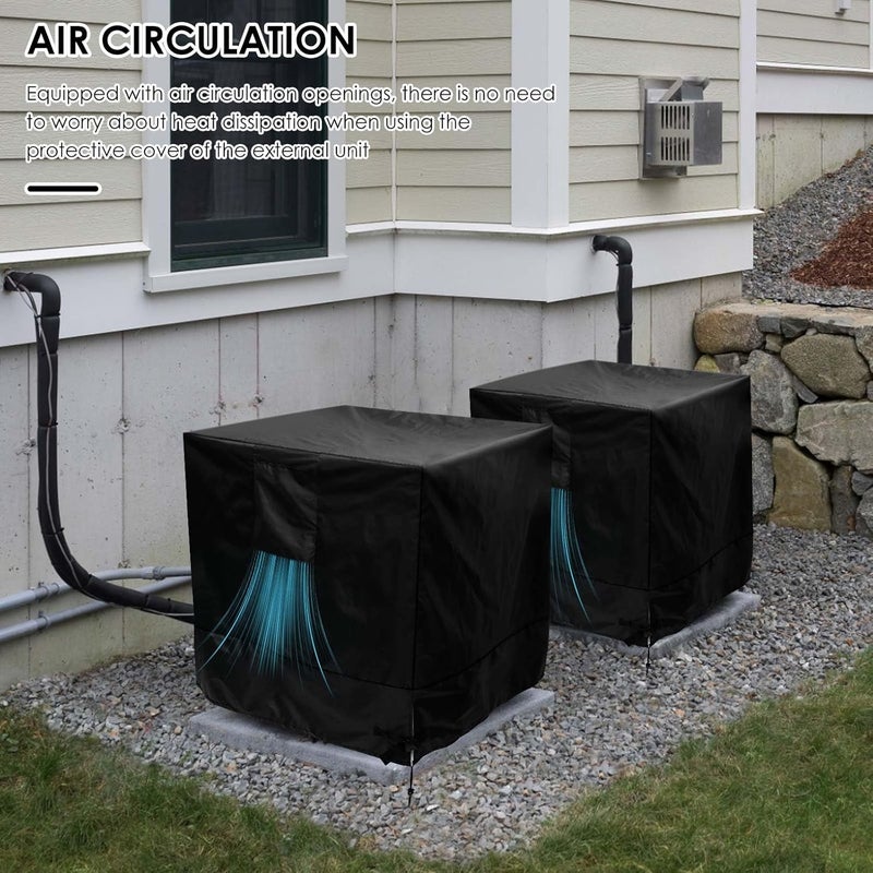 windforgecraft Home Outdoor Air Conditioner Cover, Waterproof Air Conditioner Protection Covers, Durable Oxford Fabric A/C Cover, Winter AC Covers for Air Conditioning Units, Outdoor Barbecues, Stands - Image 5