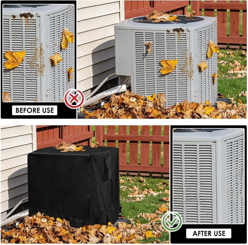windforgecraft Home Outdoor Air Conditioner Cover, Waterproof Air Conditioner Protection Covers, Durable Oxford Fabric A/C Cover, Winter AC Covers for Air Conditioning Units, Outdoor Barbecues, Stands - Image 3