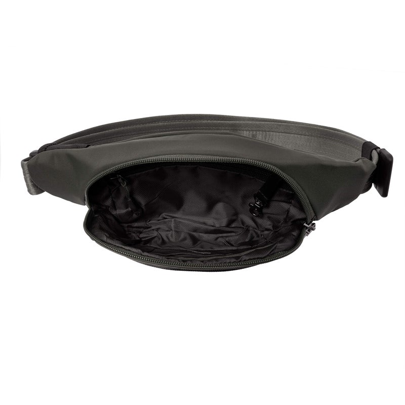 Travelon حقيبة الخصر النشطة المضادة للسرقة من ترافيلون، سوداء، 9.5" عرض x 6" ارتفاع x 2" عمق - Image 3