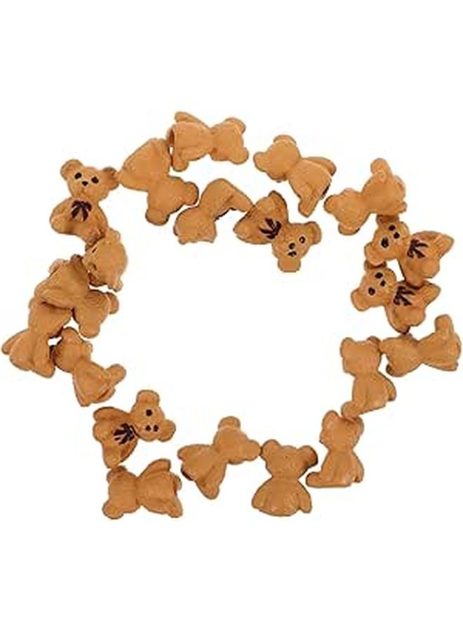 Mini Resin Bear Figurines Set Of 20 Cute Miniature Ornaments For DIY Fairy Garden Home Decor - Image 1