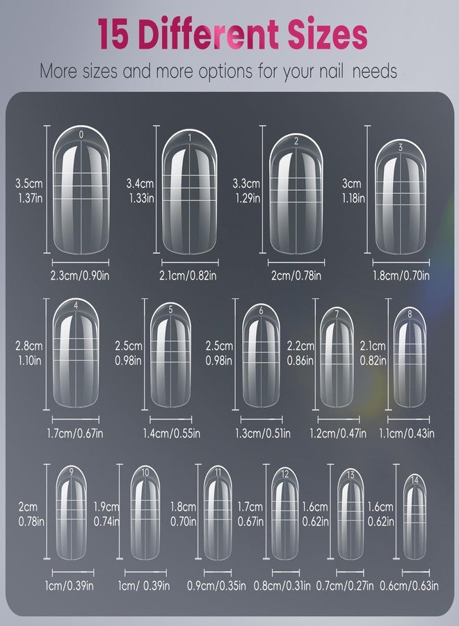 krofaue Dual Toe Forms - Poly Extension Gel Toenail 150pcs Reusable Full Cover Dual Nail Forms for Builder Toenails Nail Molds for Manicure DIY at Home - Image 2