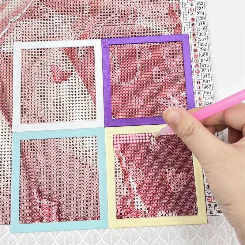 Diamond Painting Positioning Ruler Large Reusable Grid Alignment Tool for DIY 5D Drill Crafts - Image 1