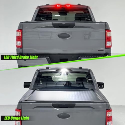 ATLEDLT LED Third Brake Light Compatible With 2015-2024 F150, 2017-2024 F250 F350 F450 F550, 2019-2024 Ranger, 2021-up Maverick High Mount 3rd Brake Cargo Light Smoke Lens - Image 4