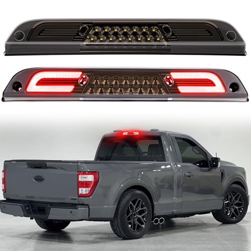 ATLEDLT LED Third Brake Light Compatible With 2015-2024 F150, 2017-2024 F250 F350 F450 F550, 2019-2024 Ranger, 2021-up Maverick High Mount 3rd Brake Cargo Light Smoke Lens - Image 1