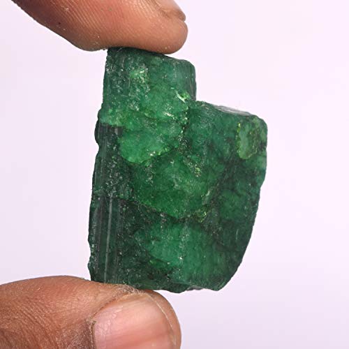 GEMHUB AAA++ Quality Raw Green Emerald Gem Stones 77.50 Ct Rough Natural Crystals and Healing Stones for Jewelry Making - Image 3