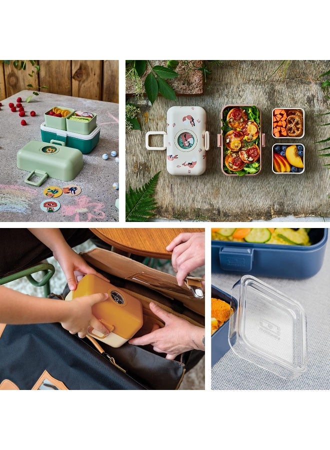 monbento - Kids Lunch Box MB Tresor Infinity - Bento Box with 3 Compartments - Ideal for Lunches or Snacks at School/Park - BPA Free - Food Grade Safe - Blue - Image 5