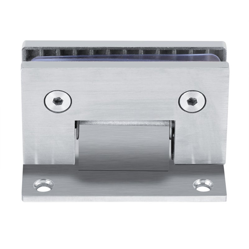 Frameless Shower Hinge 90 Degree Black High Carbon Steel - Automatic Closing Wall Mount Hinge for 8-12 mm Toughened Glass Shower Doors - Image 4