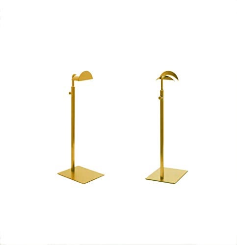 RY DISPLAY 2pack of Metal Handbag Rack Display Single Side Adjustable Handbag Display Stand (Golden) - Image 1