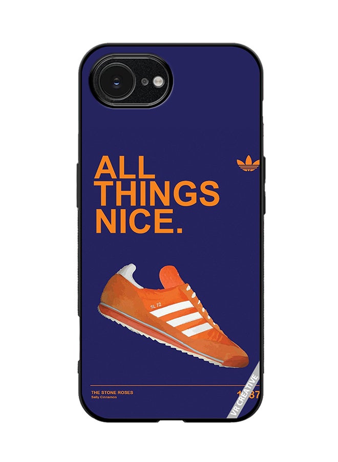Protective Case Cover For Apple iPhone 16e All Things Adidas Design Multicolour