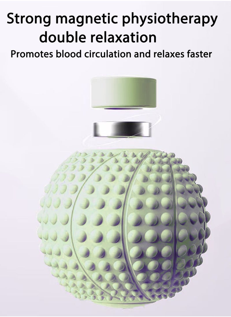 Loucky LOUCKY 6.5cm Massage Balls for Myofascial Release & Trigger Point Therapy, Lacrosse Massage Balls with 3D Massage Points & Magnetic Therapy – Suitable for Back, Neck, Shoulders, etc. (1 Pack, Green)  - Image 4