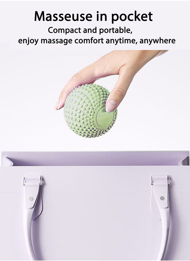 Loucky LOUCKY 6.5cm Massage Balls for Myofascial Release & Trigger Point Therapy, Lacrosse Massage Balls with 3D Massage Points & Magnetic Therapy – Suitable for Back, Neck, Shoulders, etc. (1 Pack, Green)  - Image 5