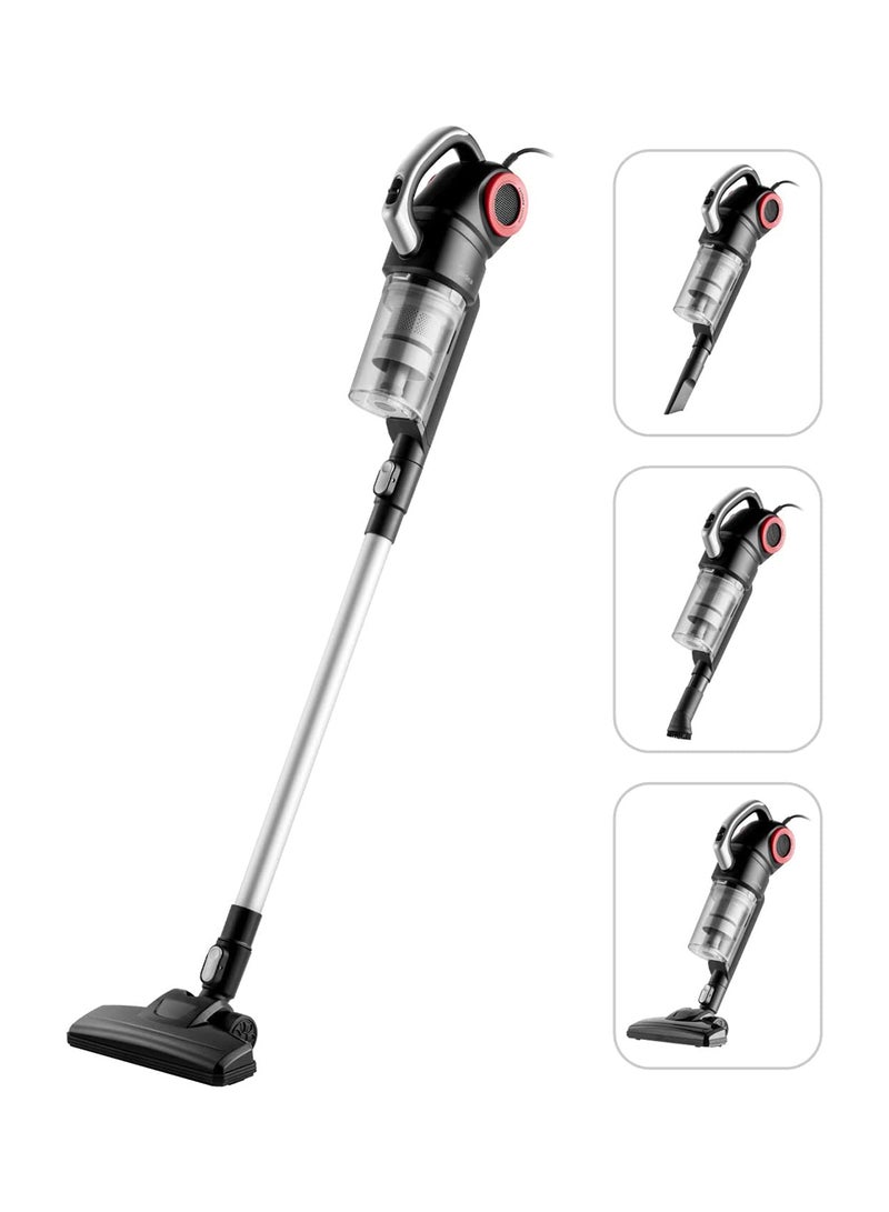 Midea 2in1 Light Weight Corded Upright Vacuum Cleaner, Powerful with Transparent Dust Container, Stick & Handheld Multi-Surface Cleaning, 5M Cord, High Suction Power, Best for Home 450 W 20S White - Image 1
