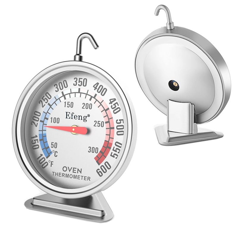 Efeng Oven Thermometers for Gas or Electric Oven Temperature Gauge with 100-600°F/50-300°C,Large Dial & Numbers,Best Kitchen Thermometer for Long Time in Oven Baking, Cooking,No Fading Color- - Image 1